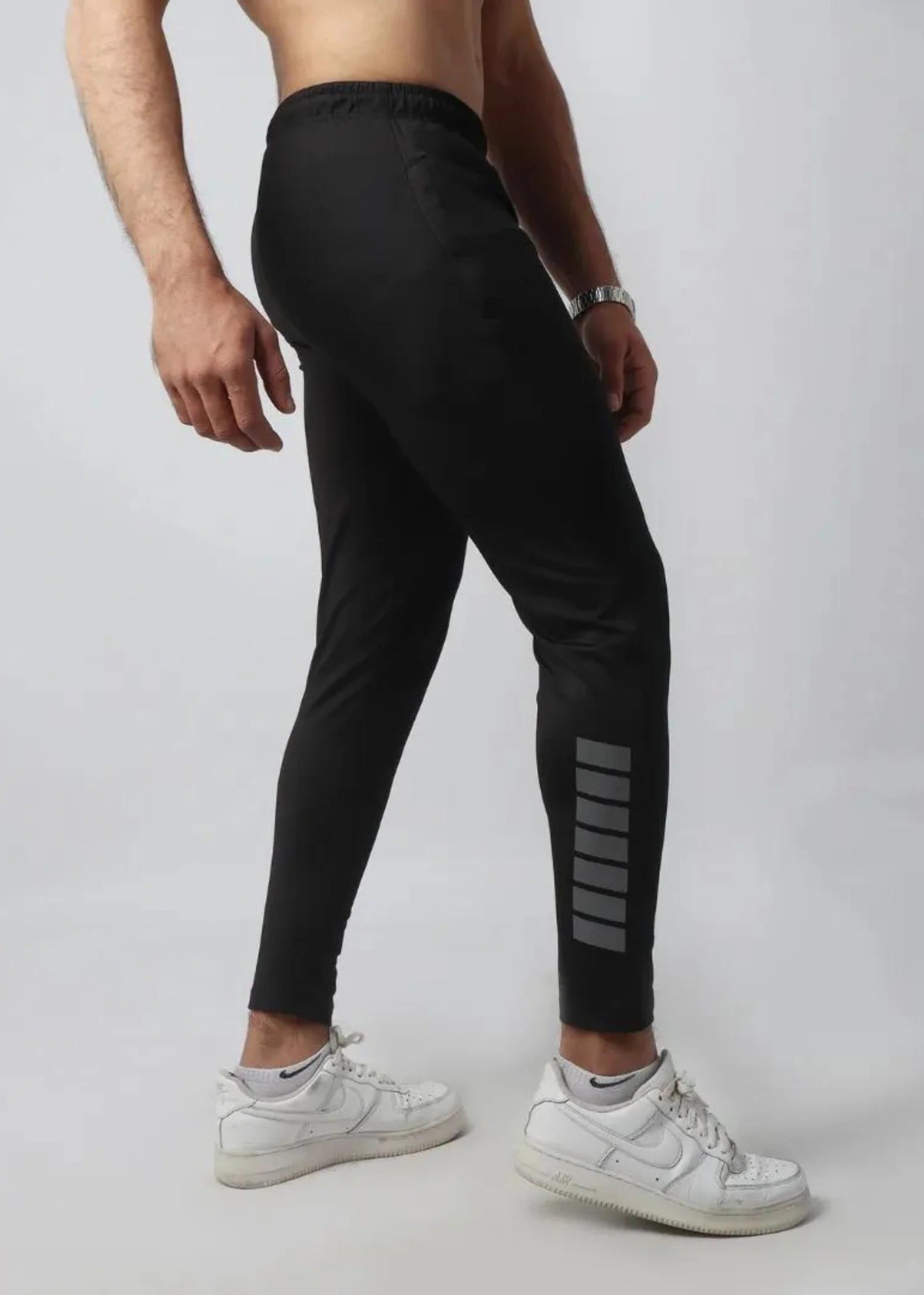 Black Dri-Fit Trouser with Gray Reflectors