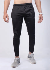 Maroon Stripe Dri-fit Trouser In Black