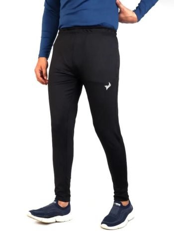 Solid Black Dri-fit Trouser are ideal for active wear.