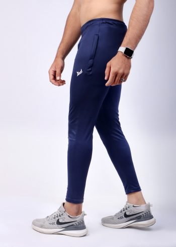 Solid Blue Dri-fit Trouser are ideal for active wear.