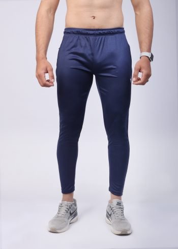 Solid Blue Dri-fit Trouser are ideal for active wear.